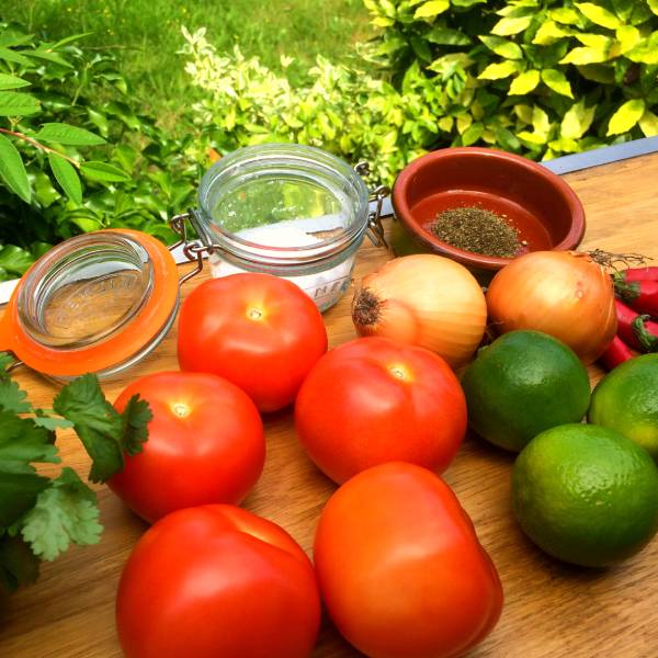 Pico de gallo ingredients